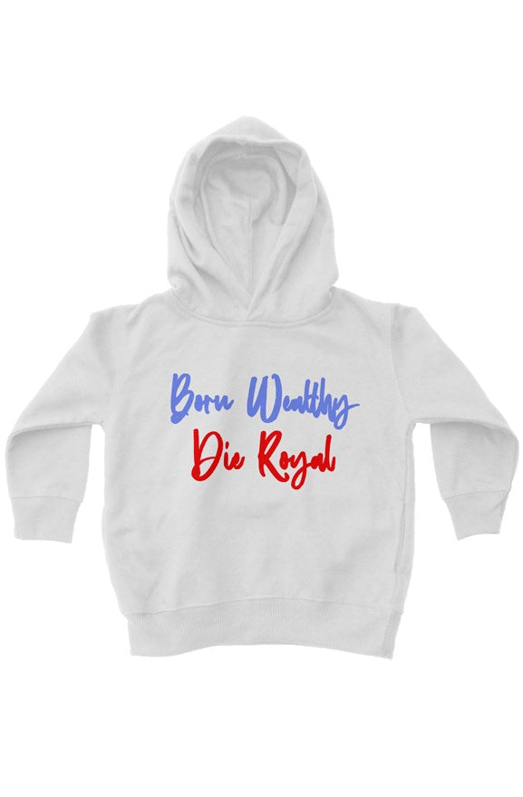 Born Wealthy kids fleece pullover hoodie