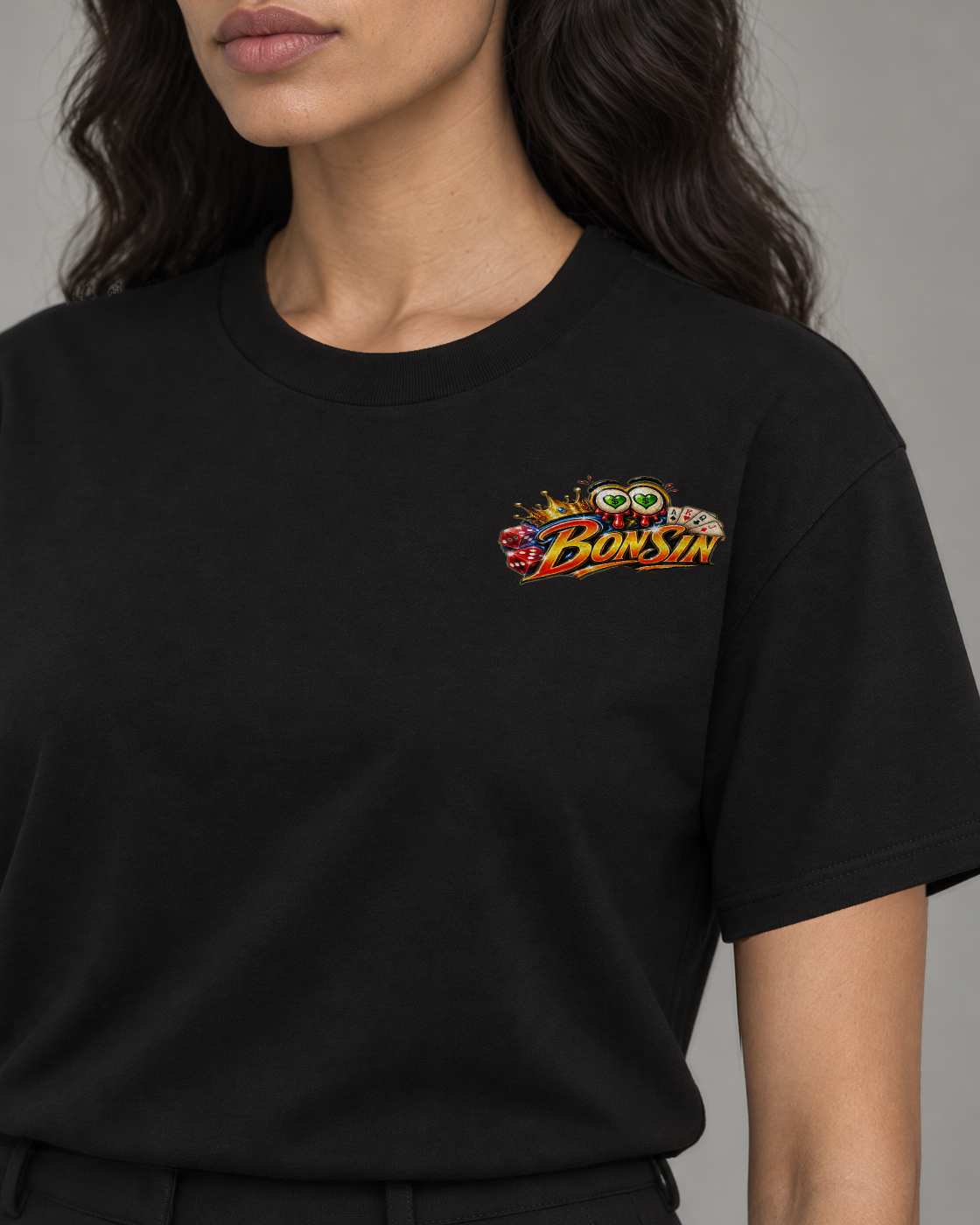 Bón Sin Casino Royale T-Shirt — Black — Detail