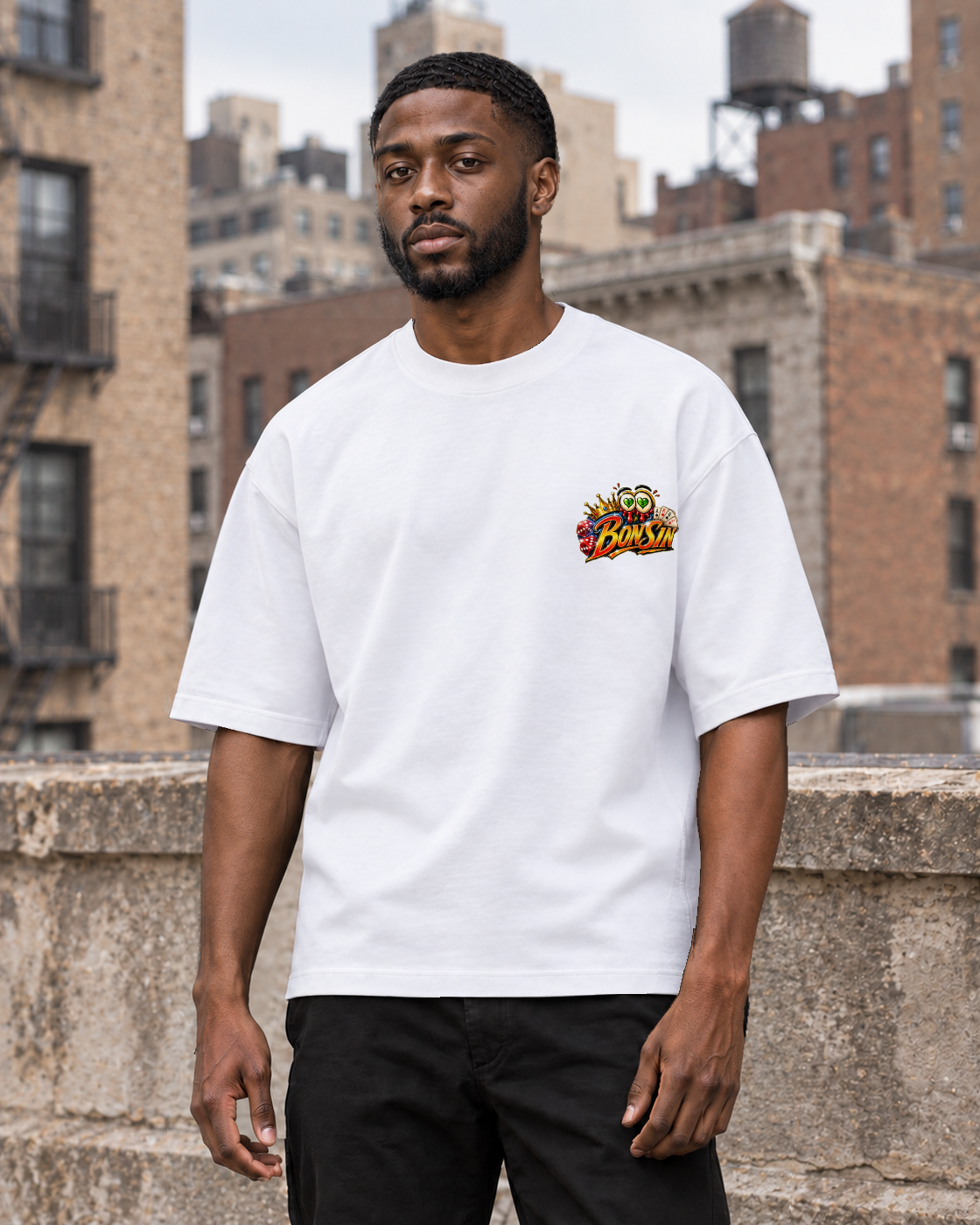 Bón Sin Casino Royale T-Shirt — White — Lifestyle