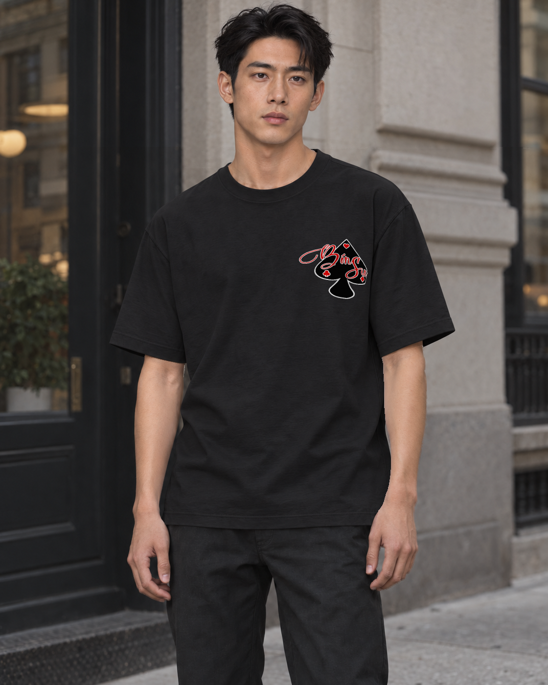 Bón Sin Loud Statements T-Shirt — Black — Front