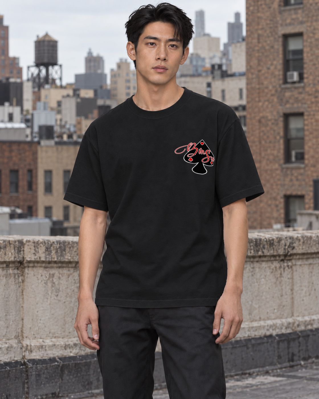 Bón Sin Loud Statements T-Shirt — Black — Lifestyle