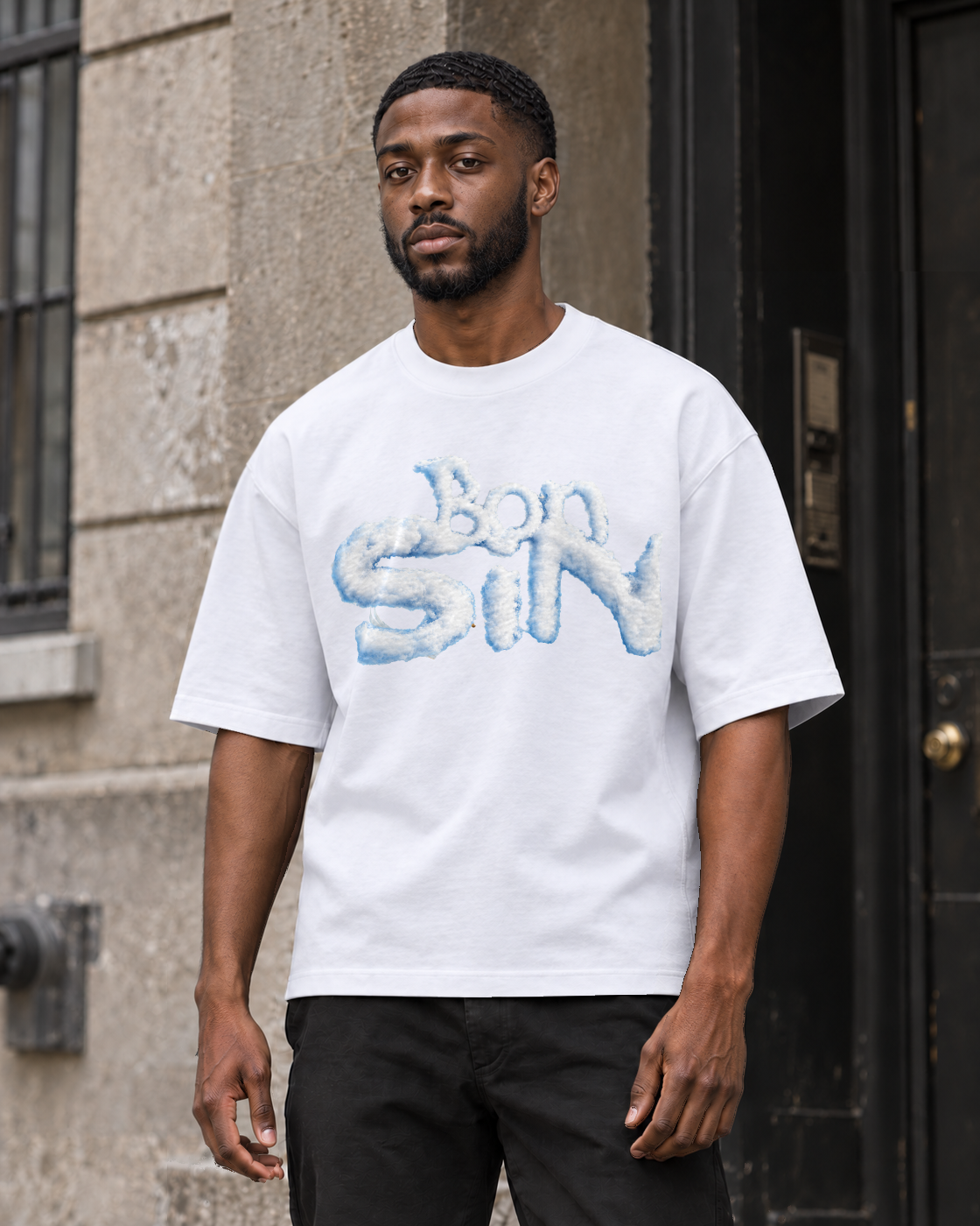 Bón Sin Sent Me An Angel — White — Front