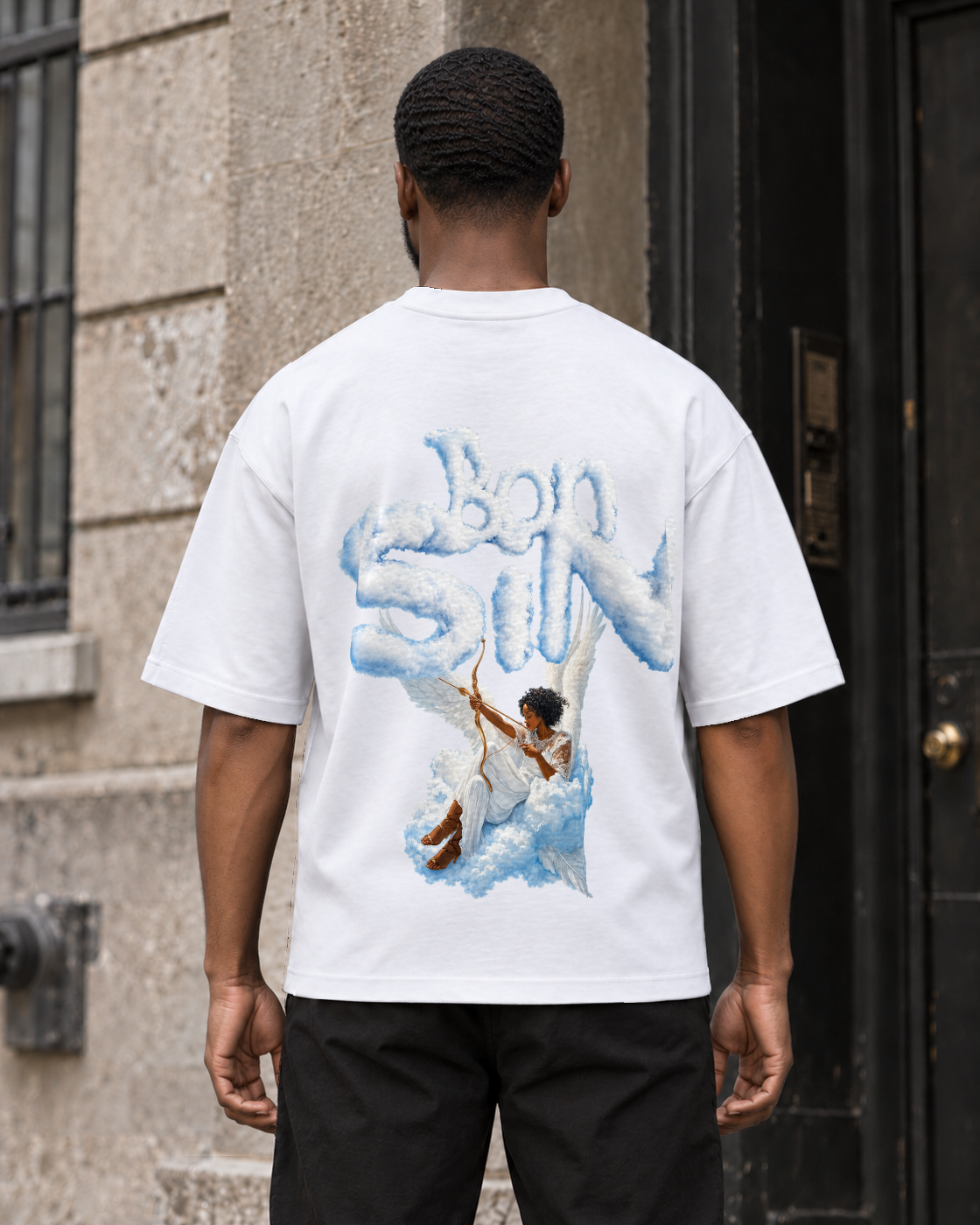 Bón Sin Sent Me An Angel — White — Back