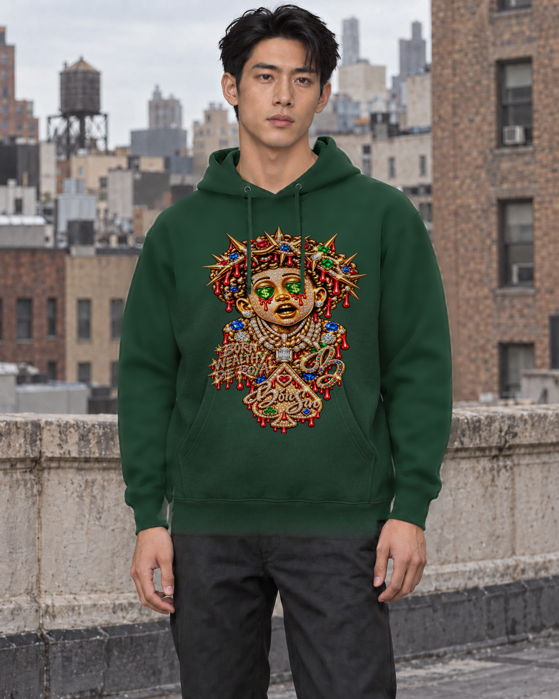 Bón Sin Jet Lifestyle Hoodie — Green — Lifestyle