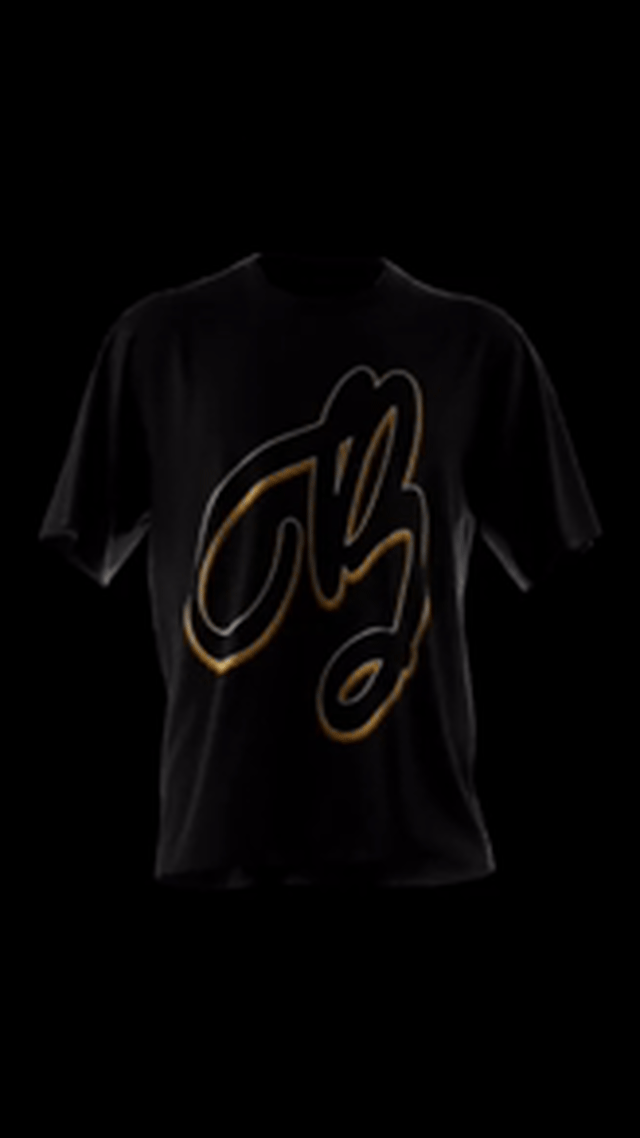 Bon Sin Script B - Black/Gold