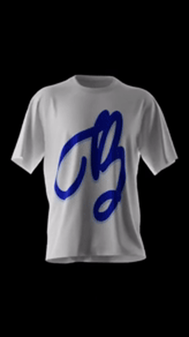 Bon Sin Script B - Royal Blue/Baby Blue