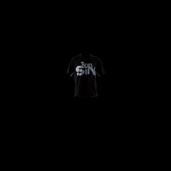 Bon Sin Sent Me An Angel - Black - 360 turntable GIF