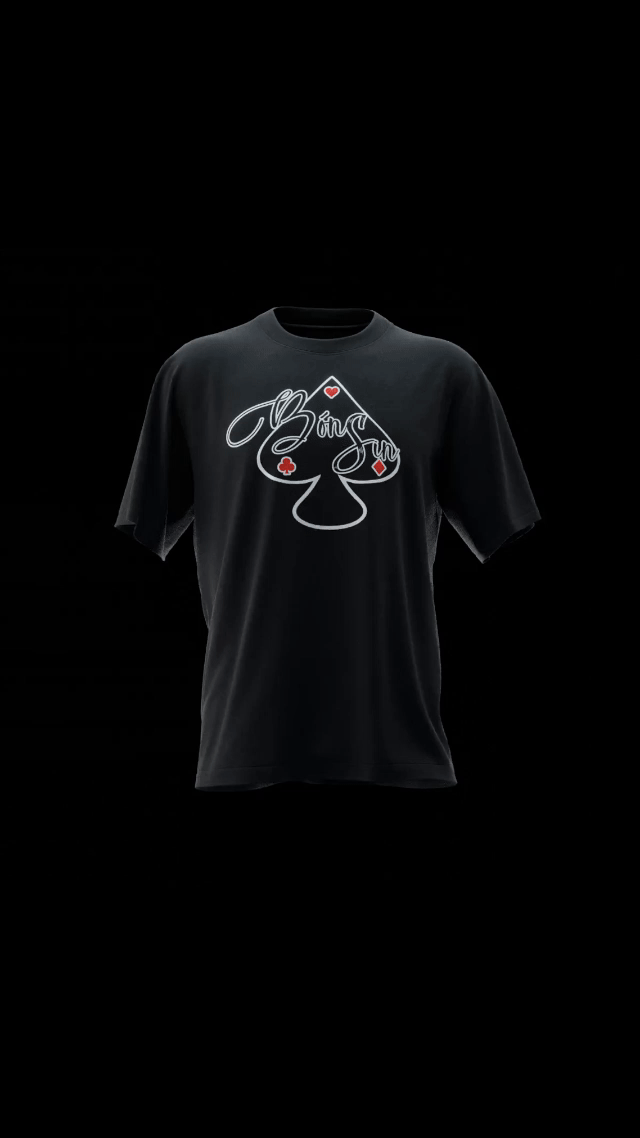 Bon Sin Classic Spade Long Sleeve Tee — animated product preview